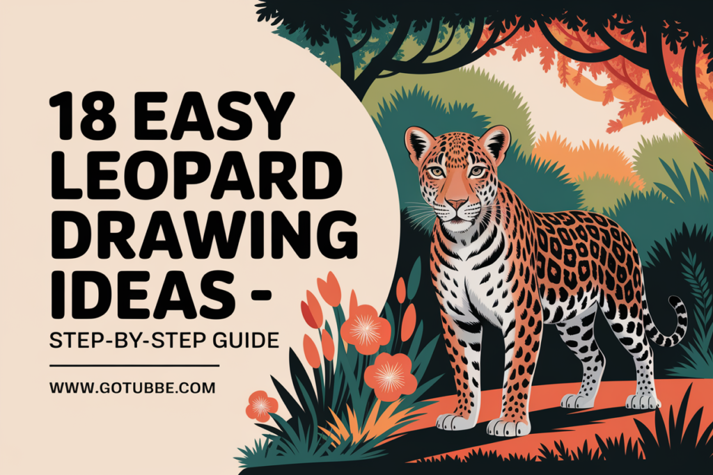 18 Easy Leopard Drawing Ideas - Step-by-Step Guide