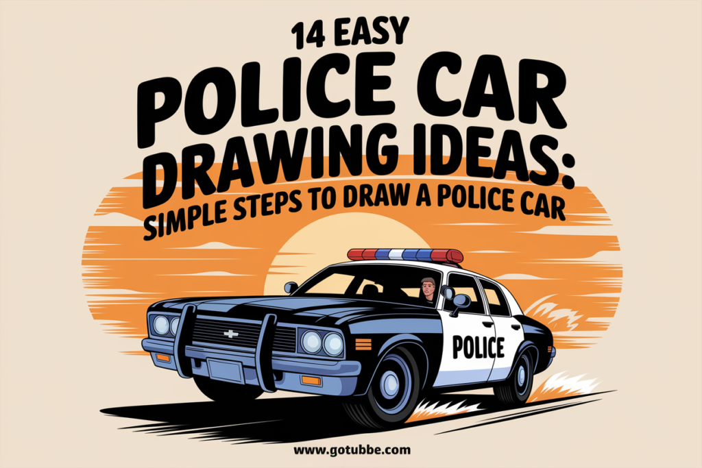 14 Easy Police Car Drawing Ideas: Simple Steps to Draw a Police Car