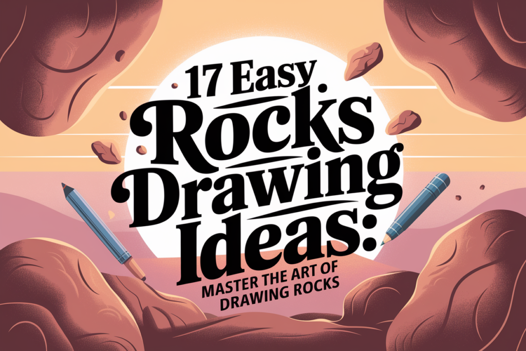 17 Easy Rocks Drawing Ideas: Master the Art of Drawing Rocks