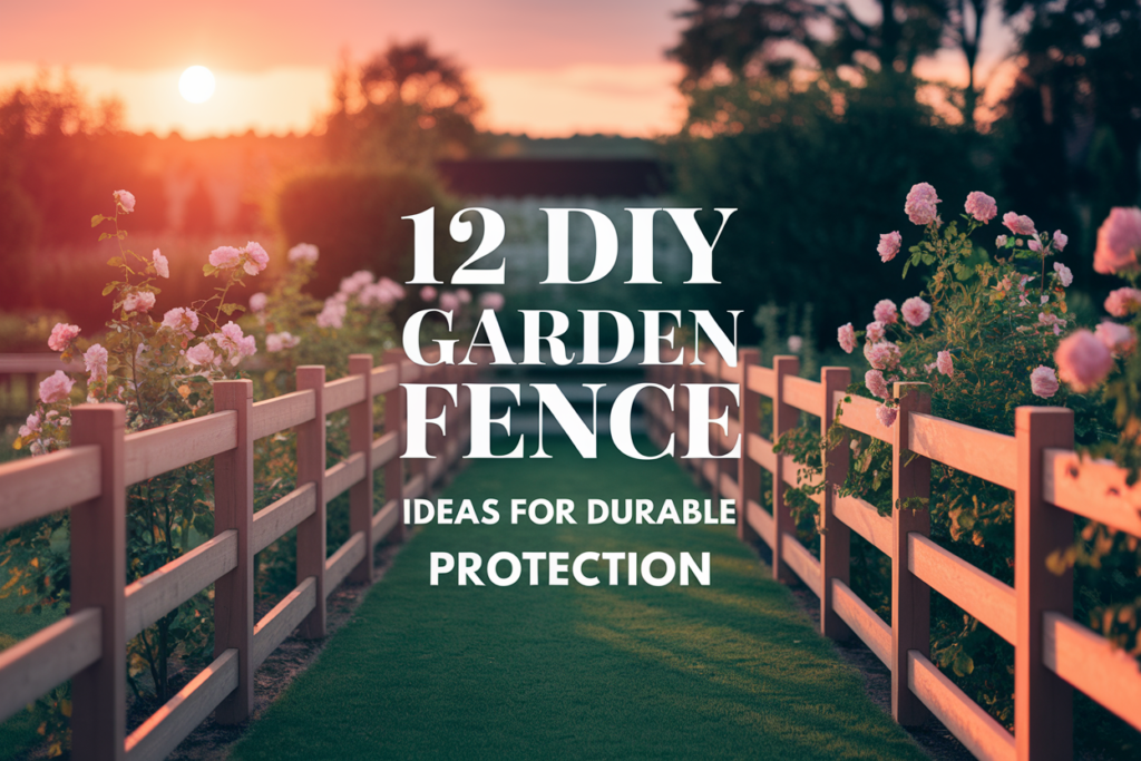 12 DIY Garden Fence Ideas for Durable Protection