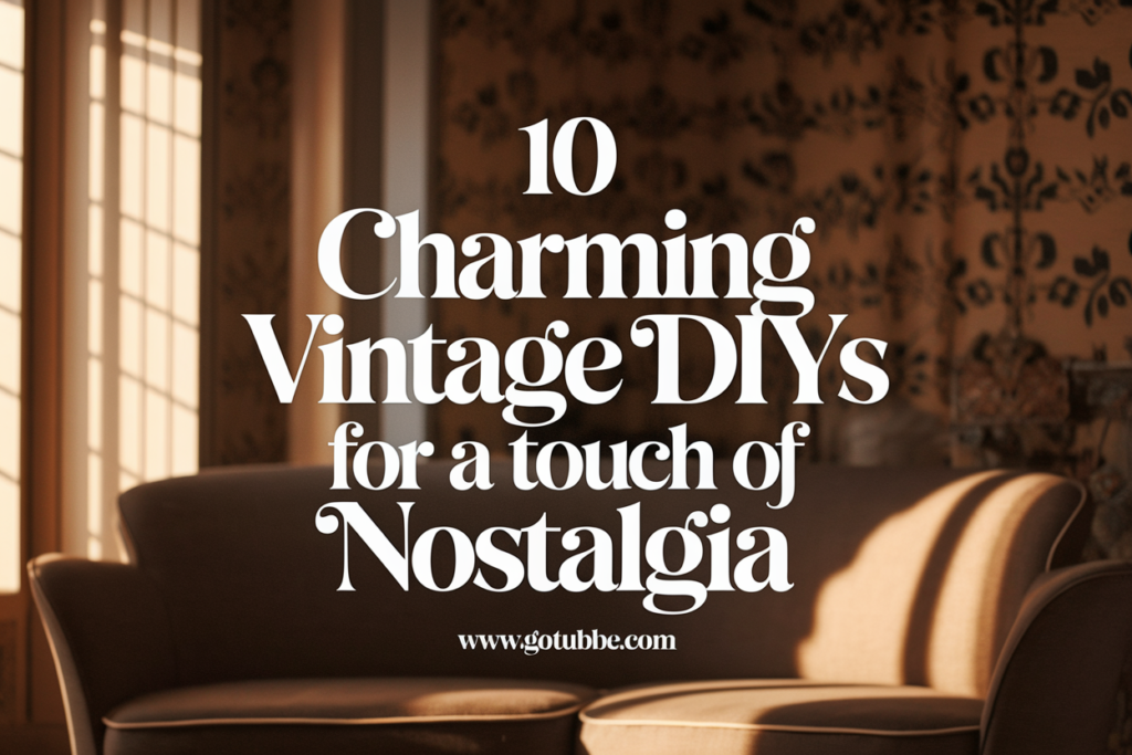 10 Charming Vintage DIYs for a Touch of Nostalgia