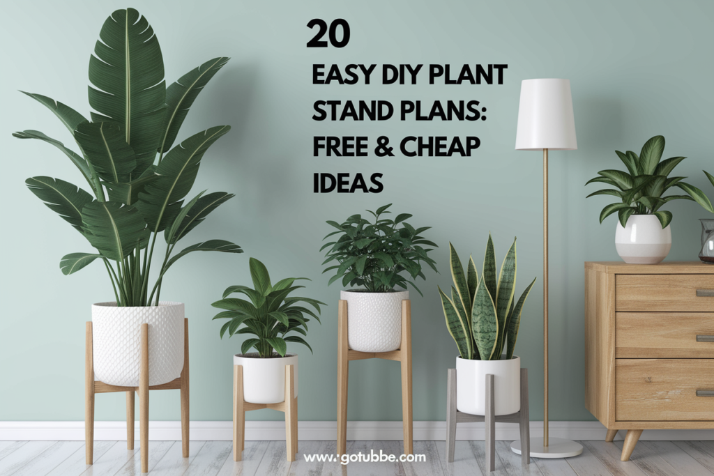 20 Easy DIY Plant Stand Plans: Free & Cheap Ideas