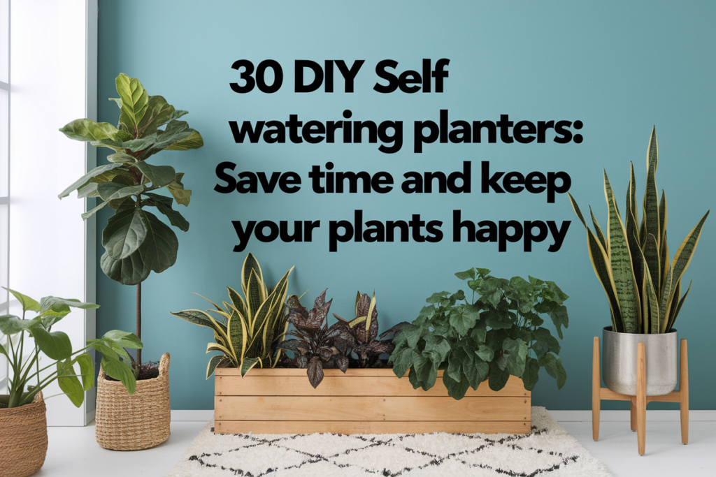 30 DIY Self Watering Planters: Save Time and Keep Your Plants Happy