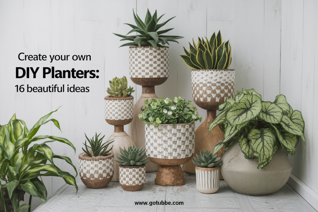 Create Your Own DIY Planters: 16 Beautiful Ideas