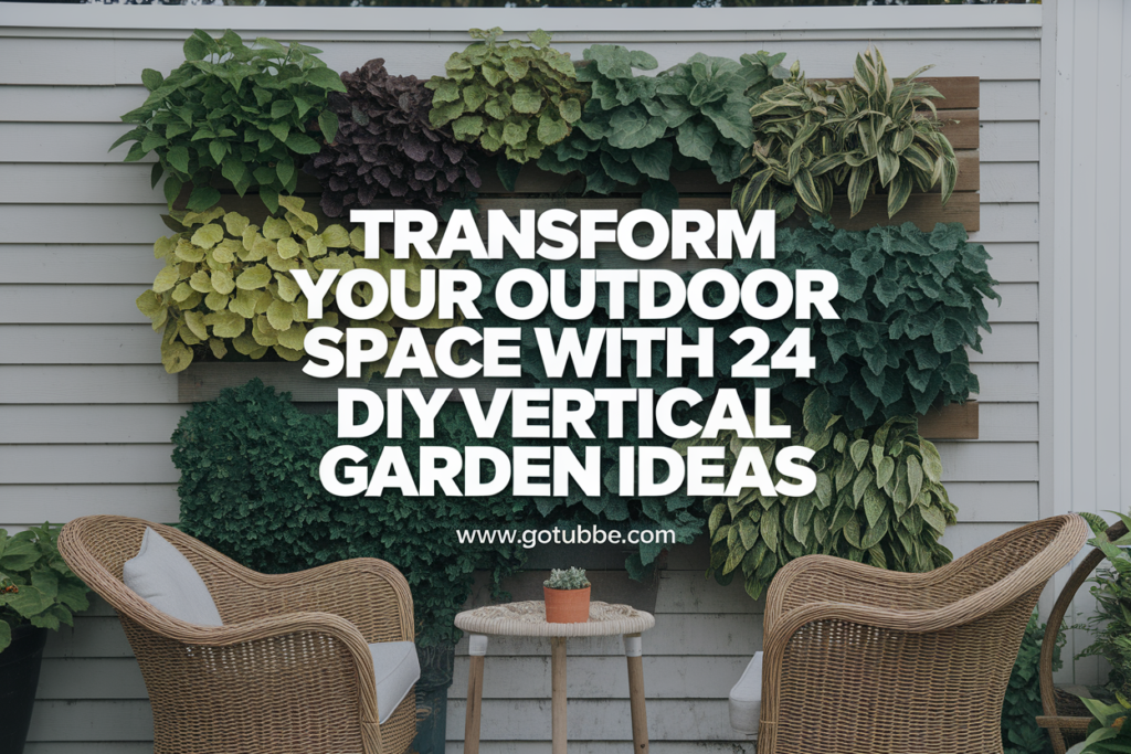 Transform Your Outdoor Space with 24 DIY Vertical Garden Ideas