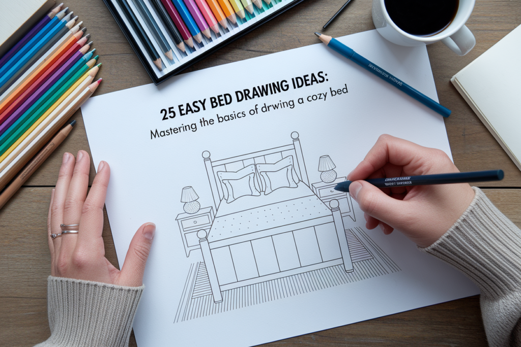 25 Easy Bed Drawing Ideas: Mastering the Basics of Drawing a Cozy Bed