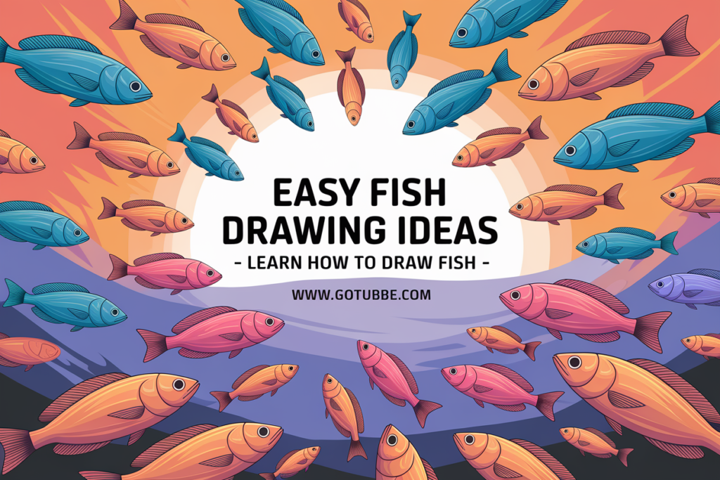 Easy Fish Drawing Ideas - Learn How to Draw Fish
