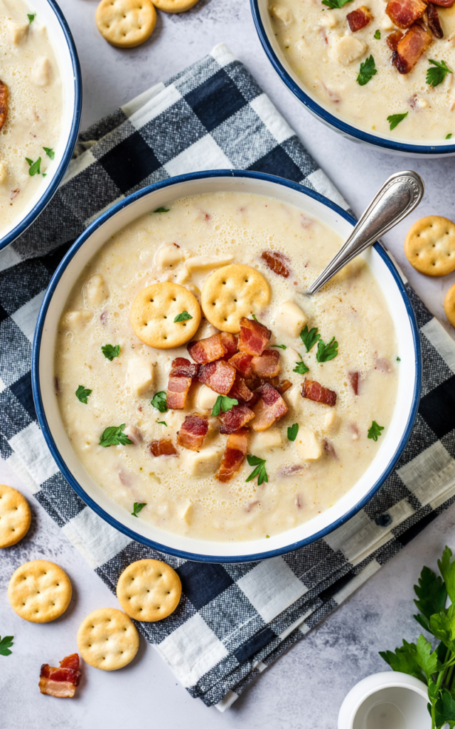 New England Clam Chowder Recipe – A Creamy, Hearty Delight

