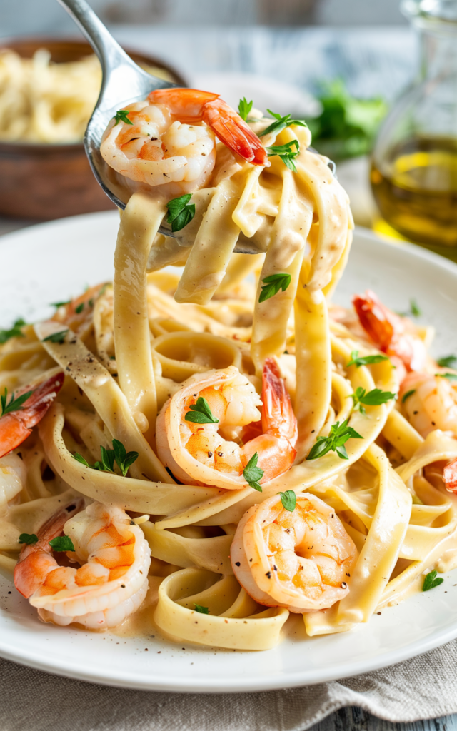 Creamy Shrimp Scampi Alfredo – The Ultimate Weeknight Comfort Dinner