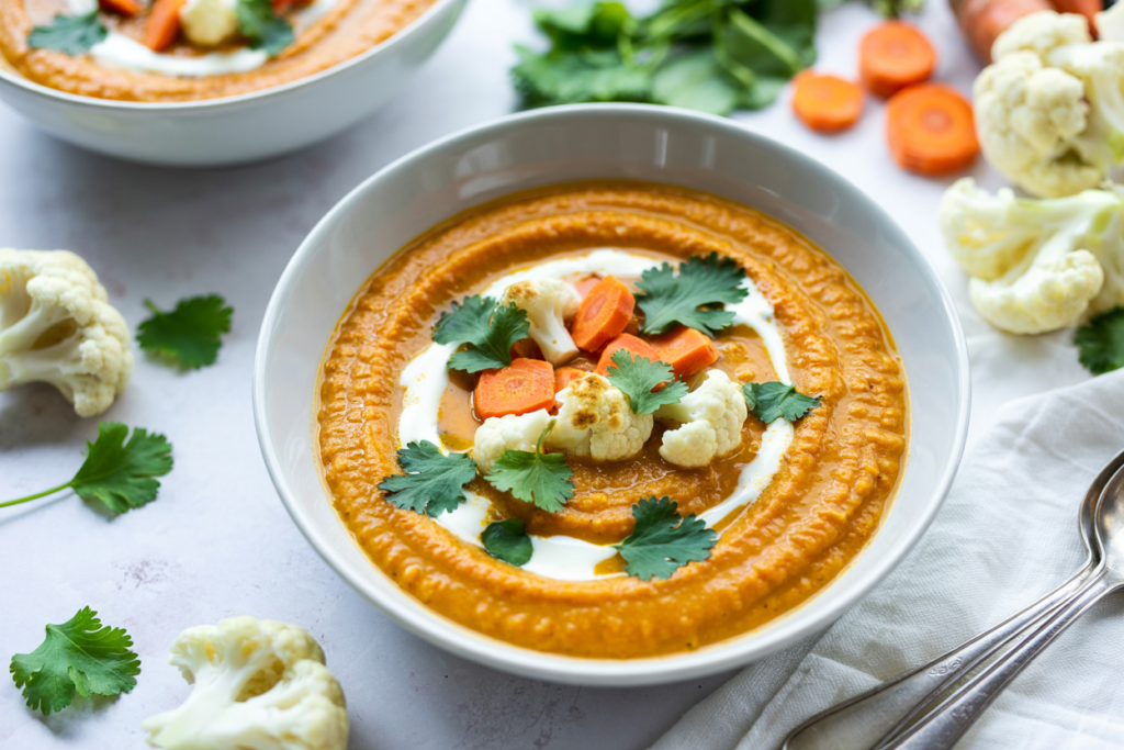Creamy Instant Pot Cauliflower & Sweet Potato Soup – Quick, Cozy & Vegan-Friendly