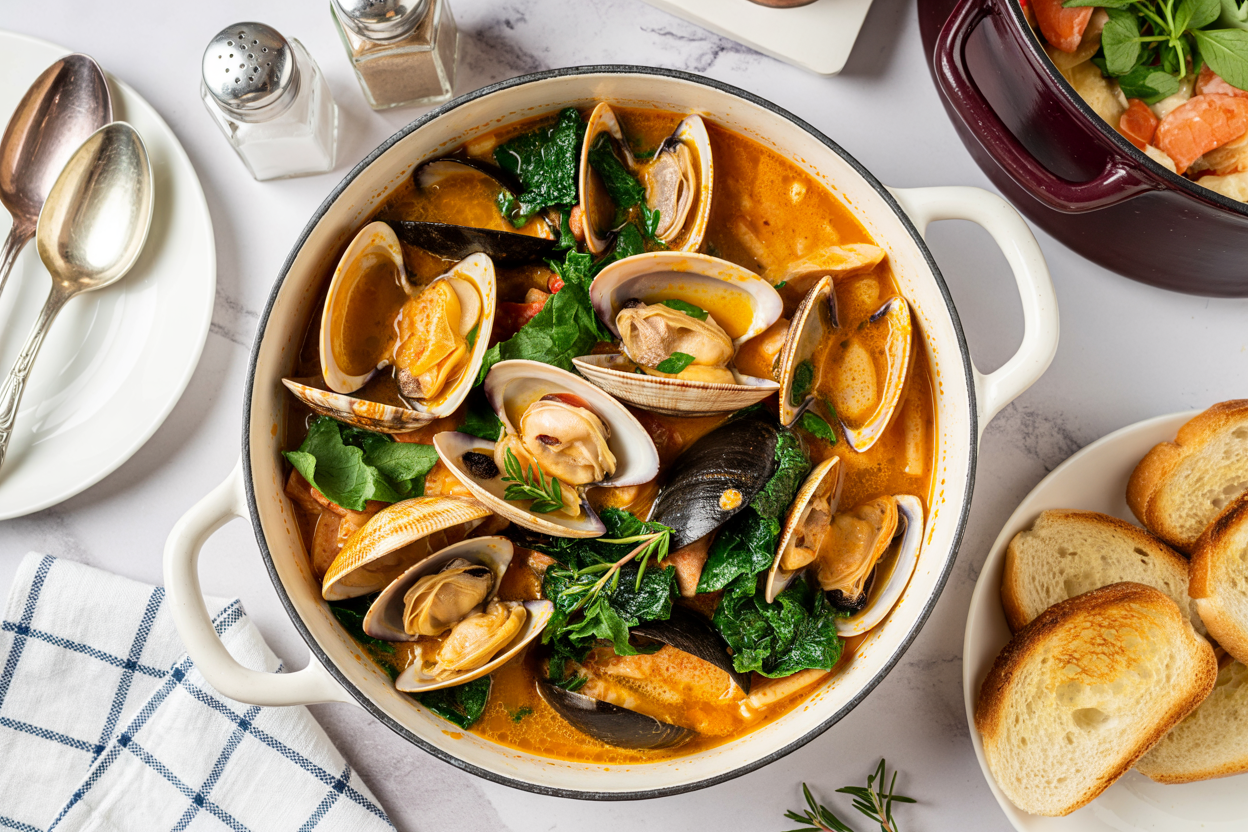 Portuguese-Style Pork Stew with Clams and Mussels: A Hearty Coastal Favorite