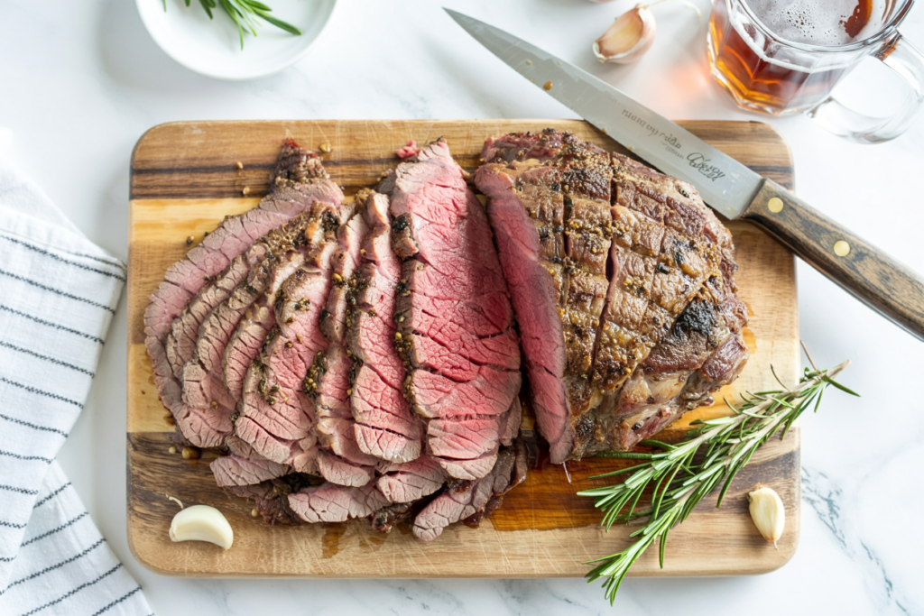 Grilled Flank Steak with Rosemary Marinade 🥩🔥 – Juicy, Flavor-Packed & Ready for Summer BBQs