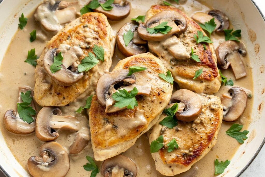 Delicious Pork Chops with Mushroom Gravy Recipe - Easy and Flavorful