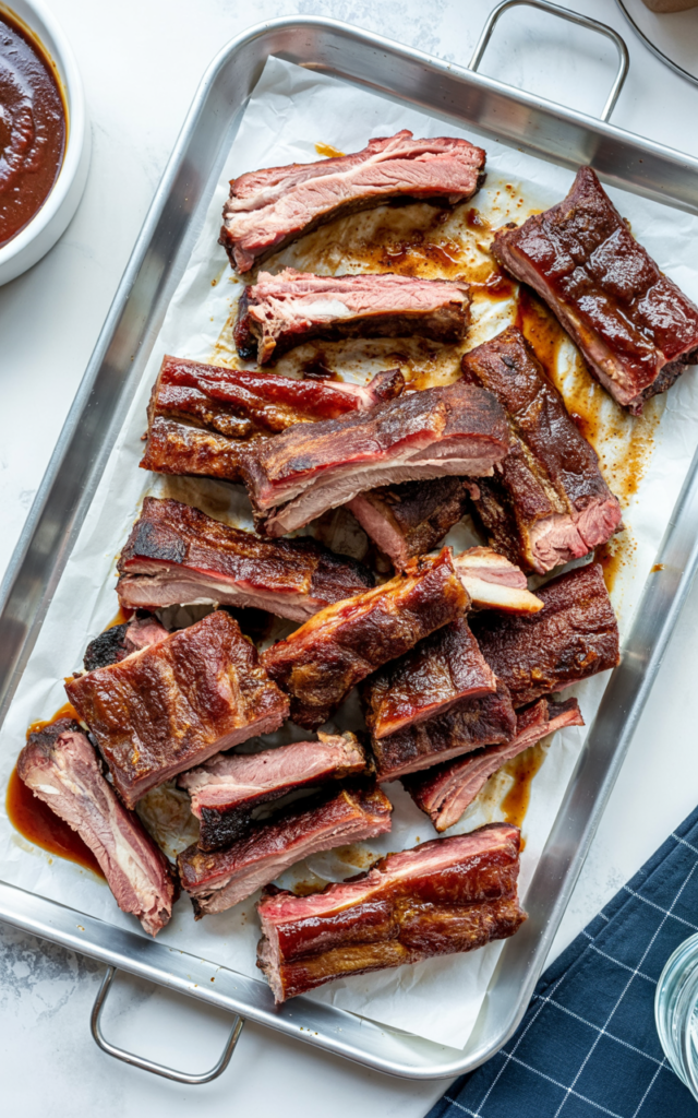 Fall-Off-The-Bone Kansas City Style Ribs with Sweet & Smoky BBQ Sauce

