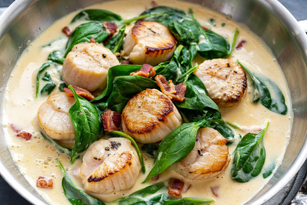 Delicious Scallops in Cream Sauce - A Perfect Seafood Delight