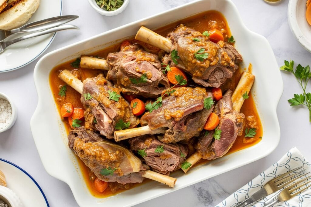 Rosemary Braised Lamb Shanks Recipe - Tender and Flavorful Comfort Food