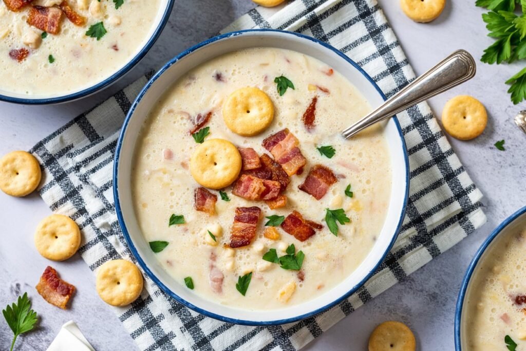 New England Clam Chowder Recipe – A Creamy, Hearty Delight

