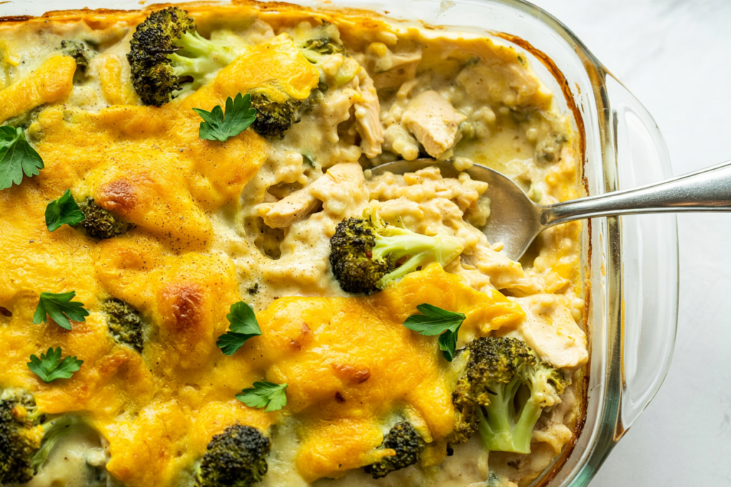 Cheesy Chicken and Broccoli Rice Casserole – Comfort Food at Its Best