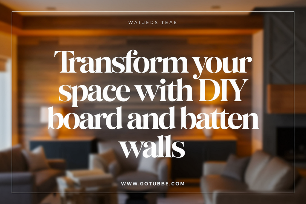 Transform Your Space with DIY Board and Batten Walls
