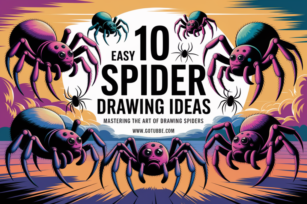 10 Easy Spider Drawing Ideas: Mastering the Art of Drawing Spiders