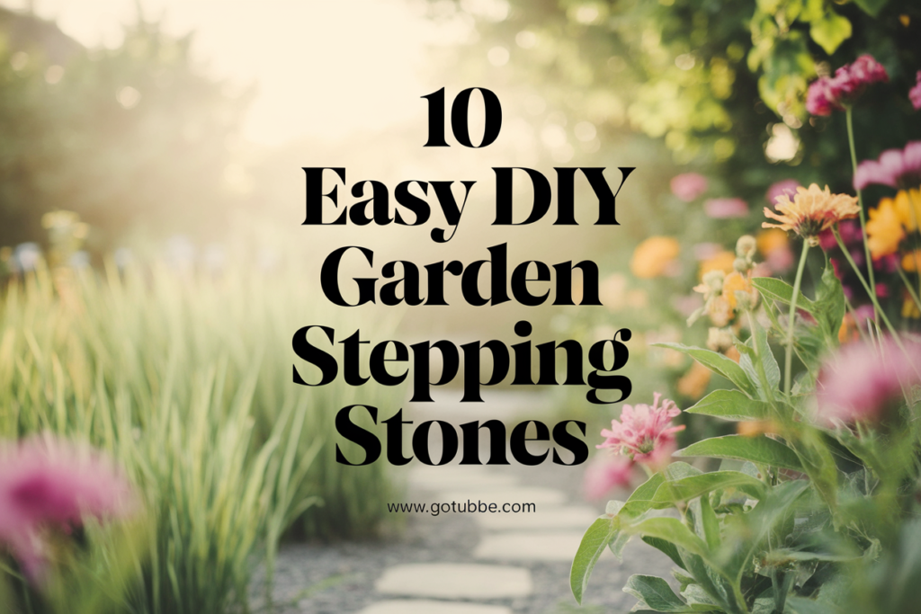 10 Easy DIY Garden Stepping Stones