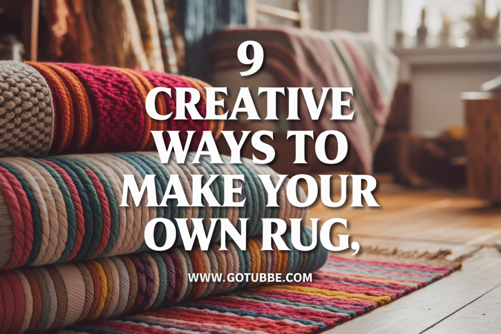9 Creative Ways to Make Your Own Rug