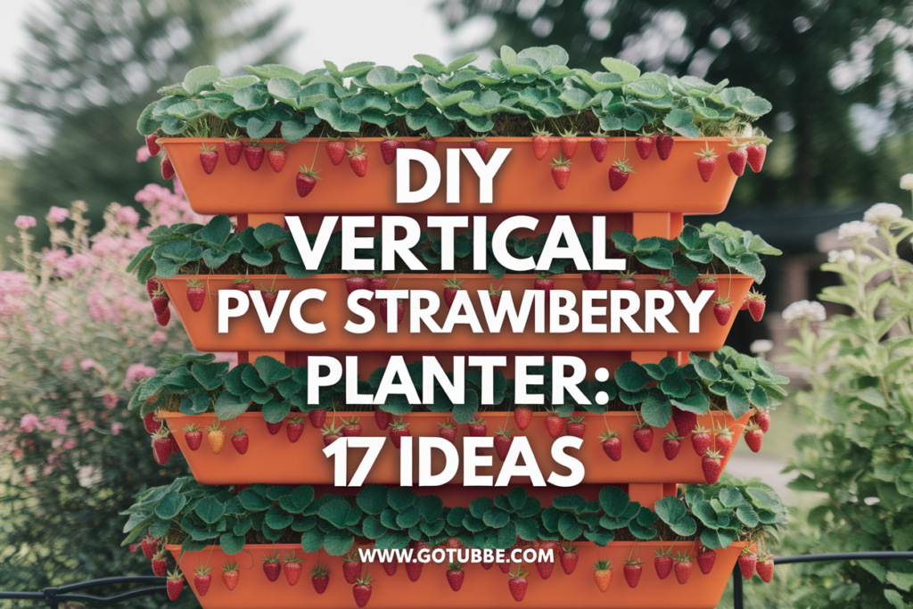 DIY Vertical PVC Strawberry Planter: 17 Ideas