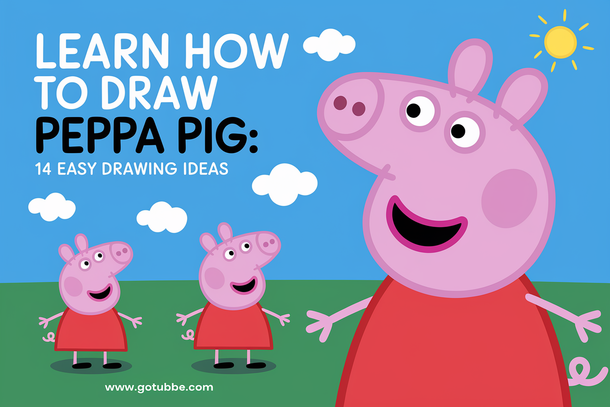 Learn How to Draw Peppa Pig: 14 Easy Drawing Ideas