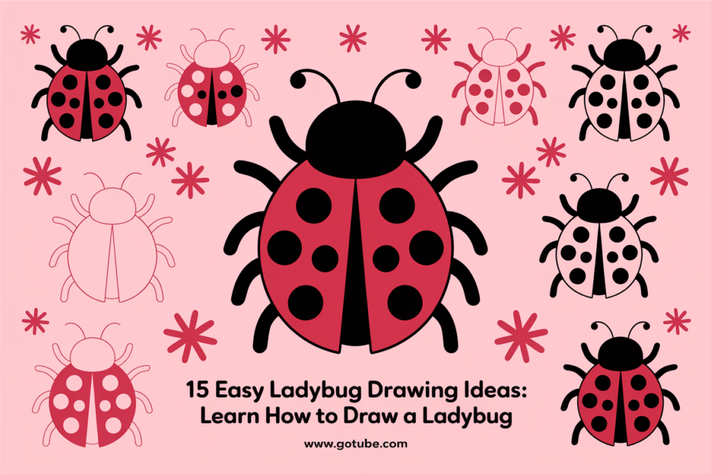 15 Easy Ladybug Drawing Ideas: Learn How to Draw a Ladybug