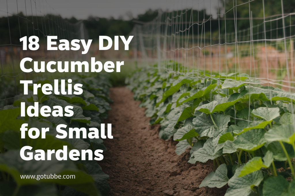 18 Easy DIY Cucumber Trellis Ideas for Small Gardens