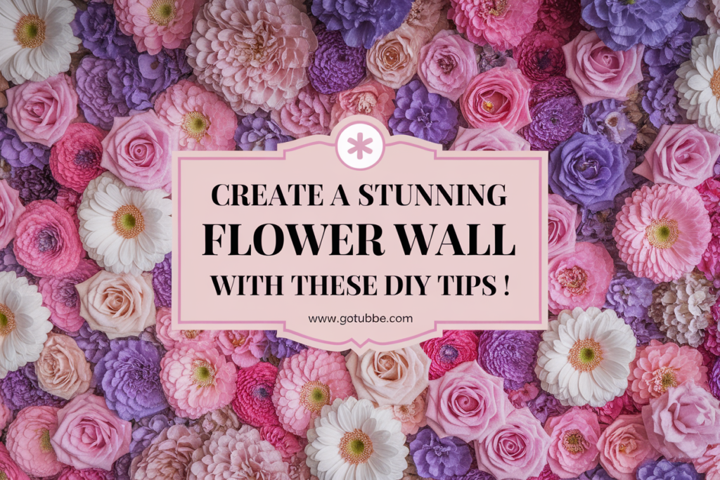 Create a Stunning Flower Wall with These DIY Tips
