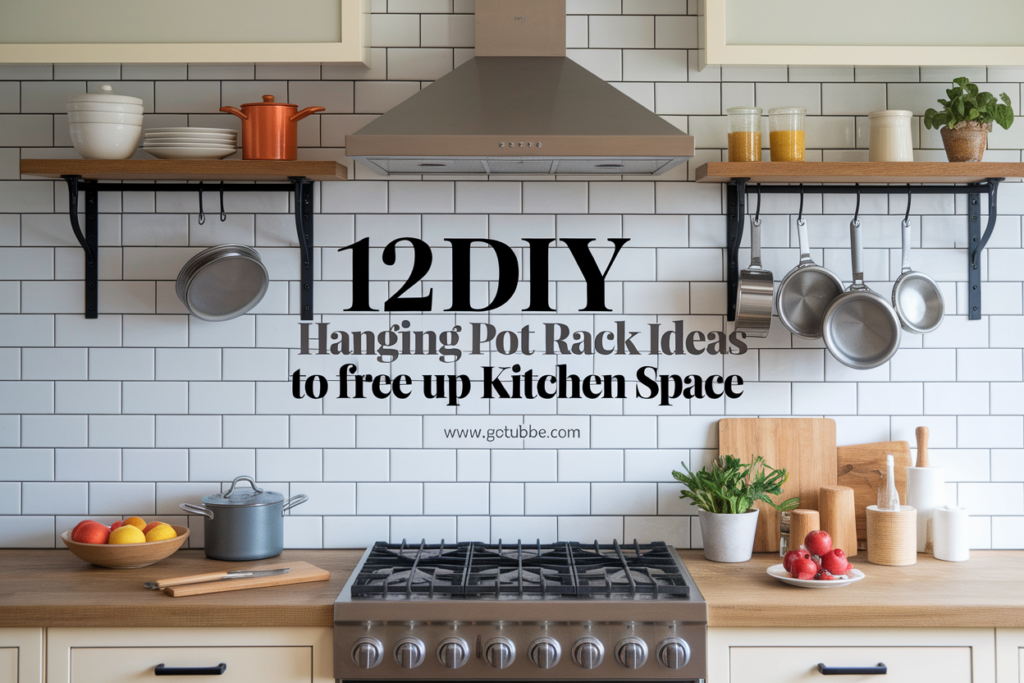 12 DIY Hanging Pot Rack Ideas to Free Up Kitchen Space
