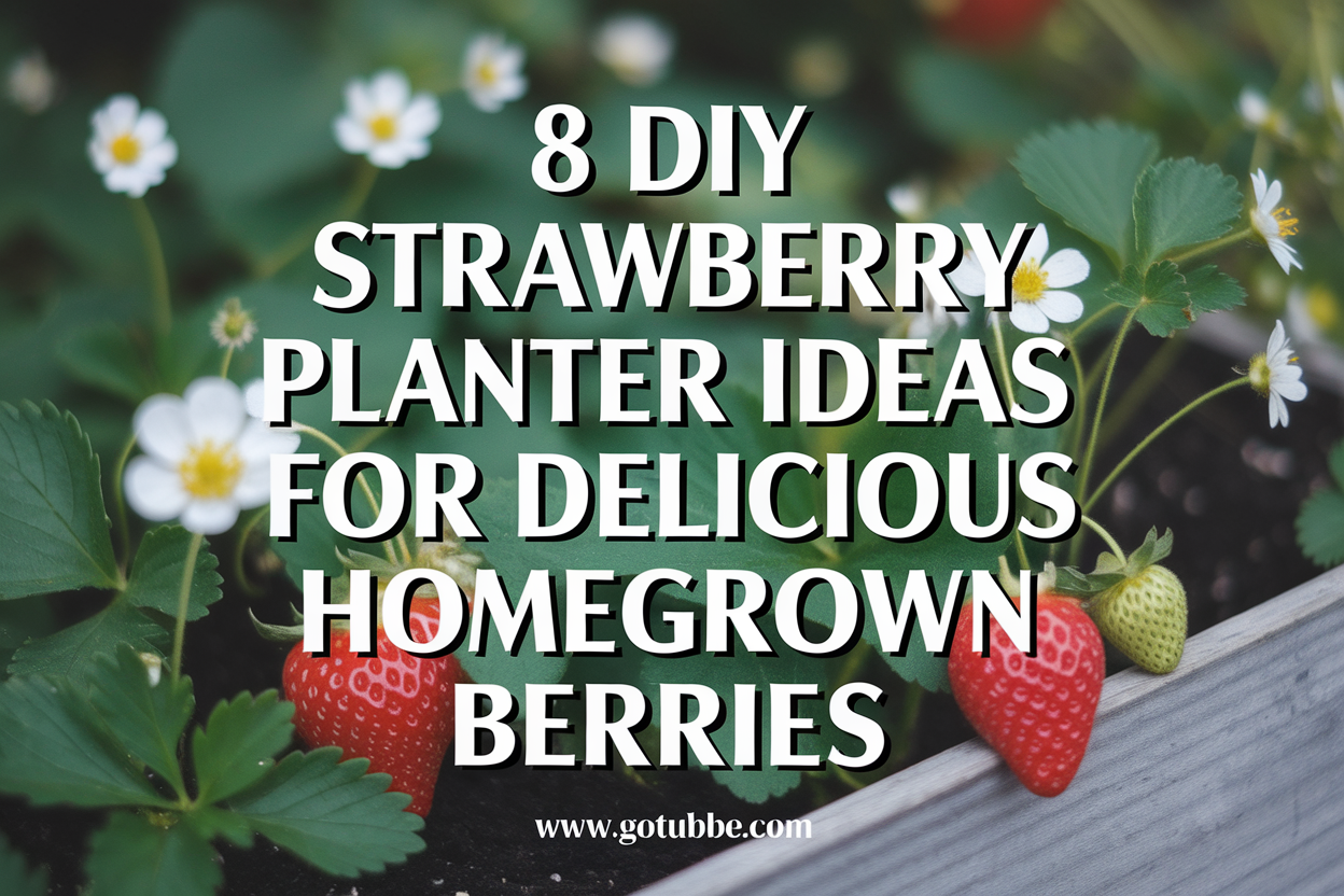 8 DIY Strawberry Planter Ideas for Delicious Homegrown Berries