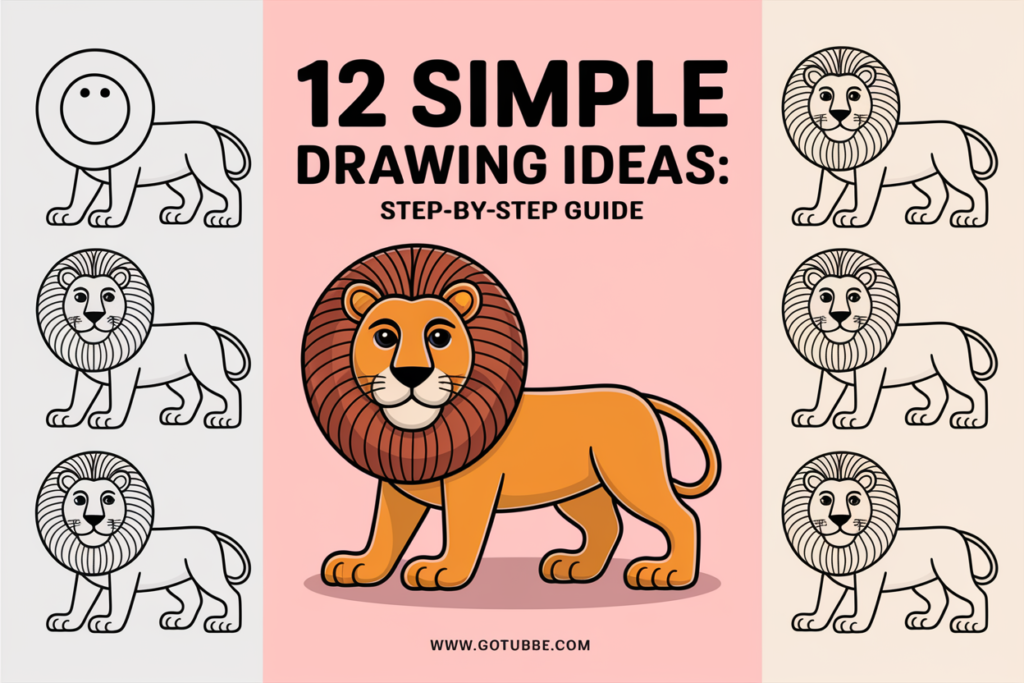 12 Simple Lion Drawing Ideas: Step-by-Step Guide