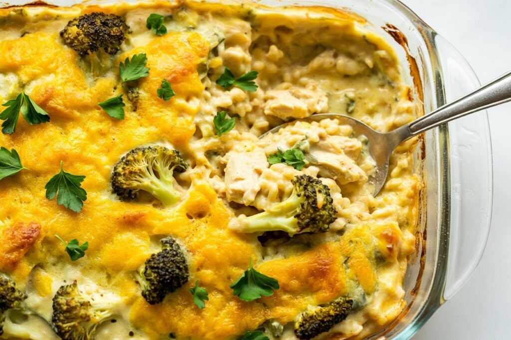 Cheesy Chicken and Broccoli Rice Casserole – Comfort Food at Its Best