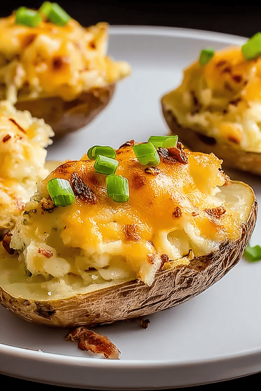 Air Fryer Crispy Bacon Cheese Potato Skins