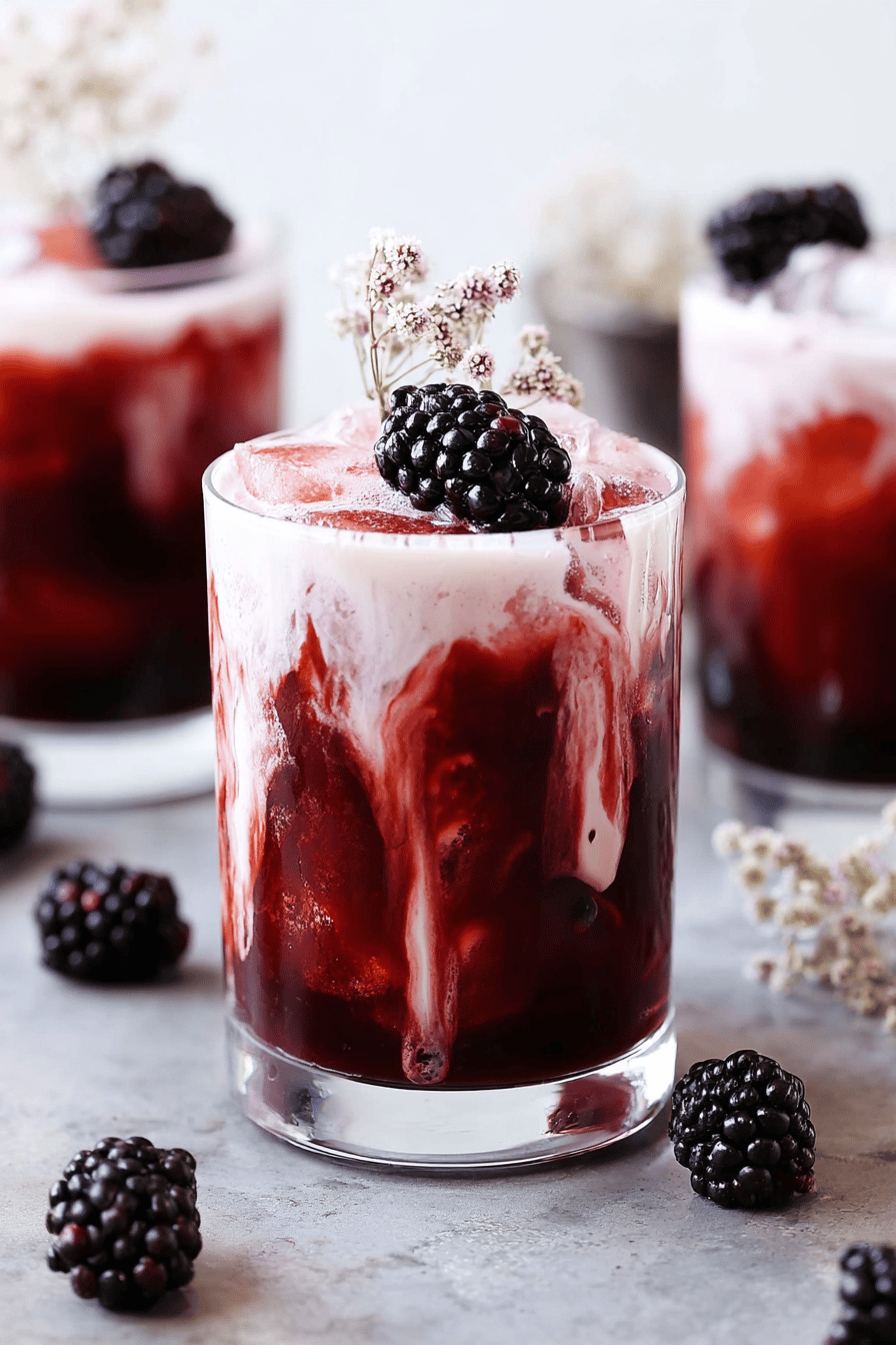 Blackberry Iced Tea Latte Refresh