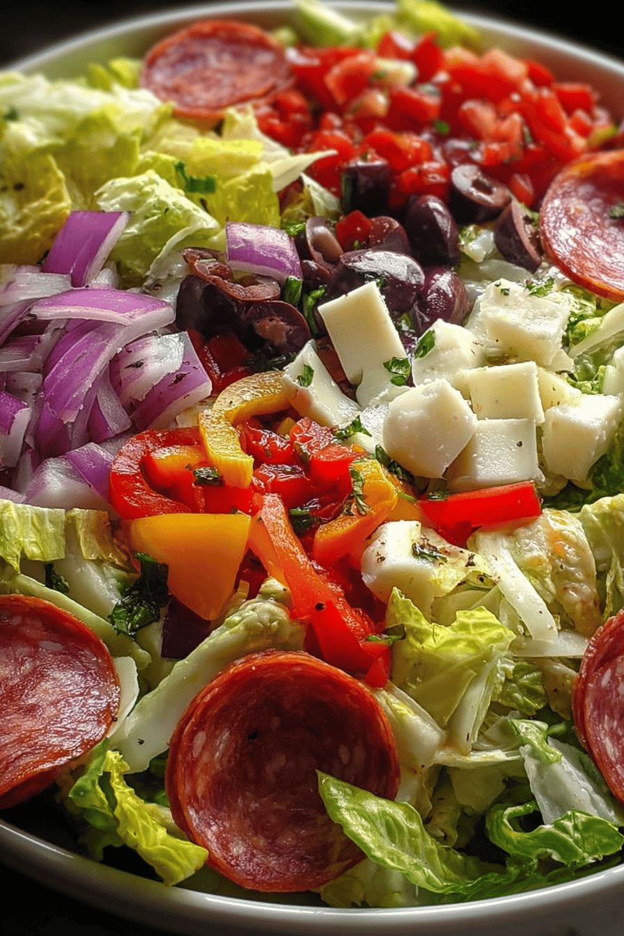 Bold Zesty Italian Chopped Crunch Salad