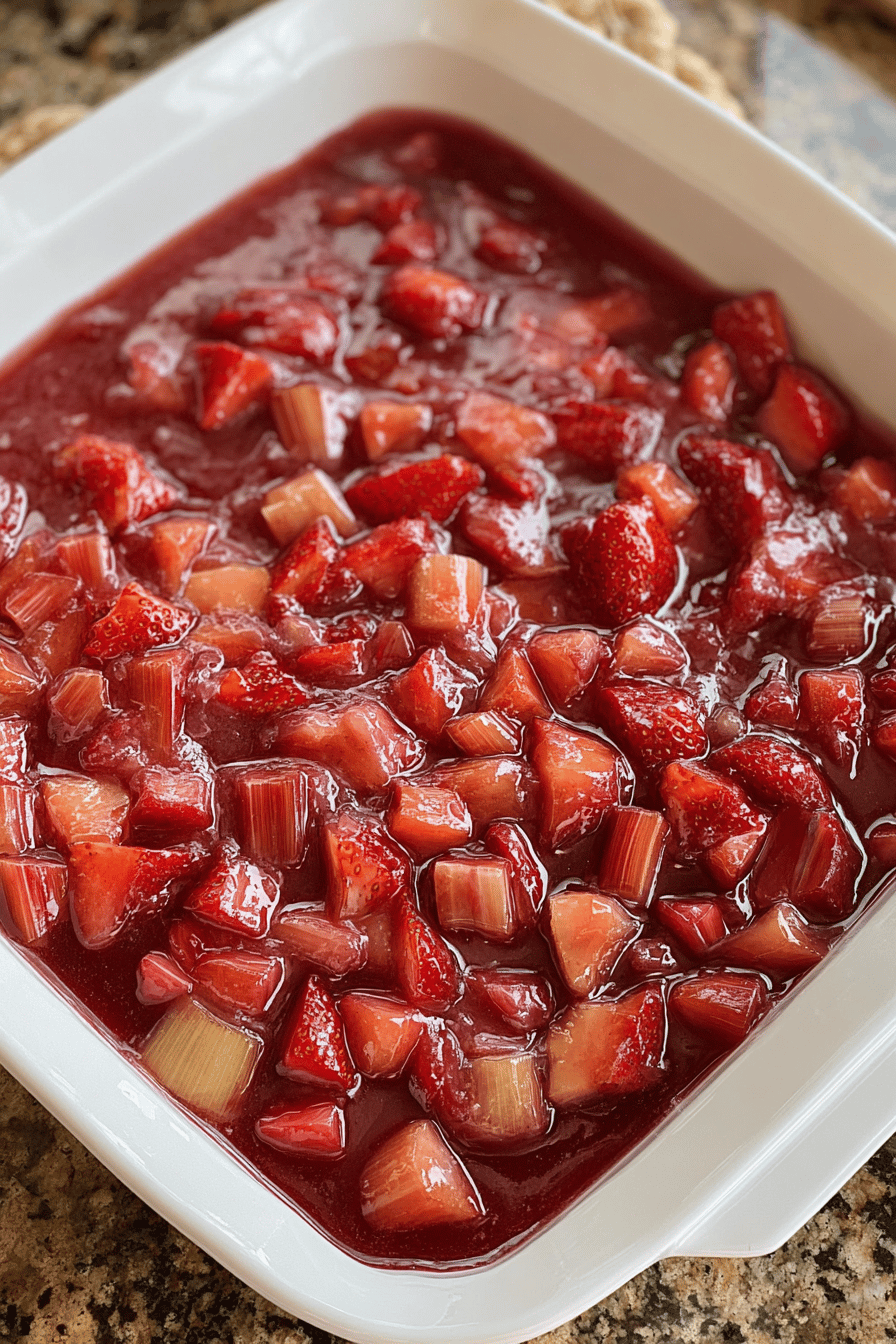 Classic Strawberry Rhubarb Pie Filling Recipe