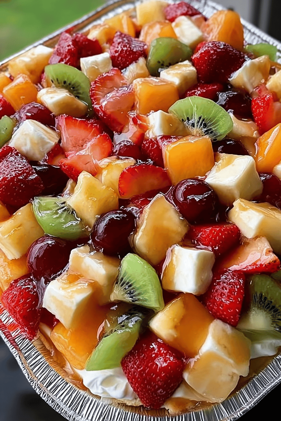Creamy Cheesecake Fruit Salad Delight