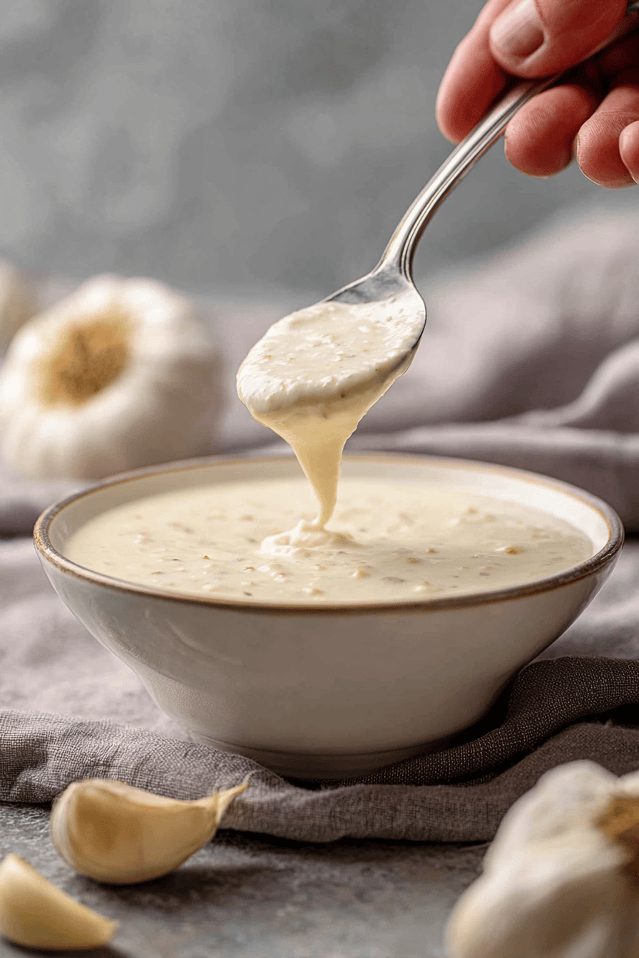 Creamy Cheesy Garlic White Pizza Sauce