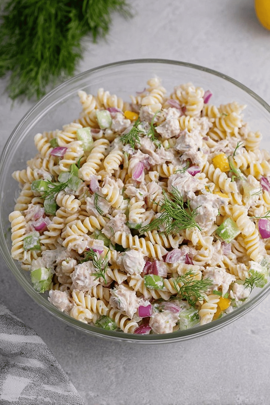 Creamy Quick Tuna Pasta Salad
