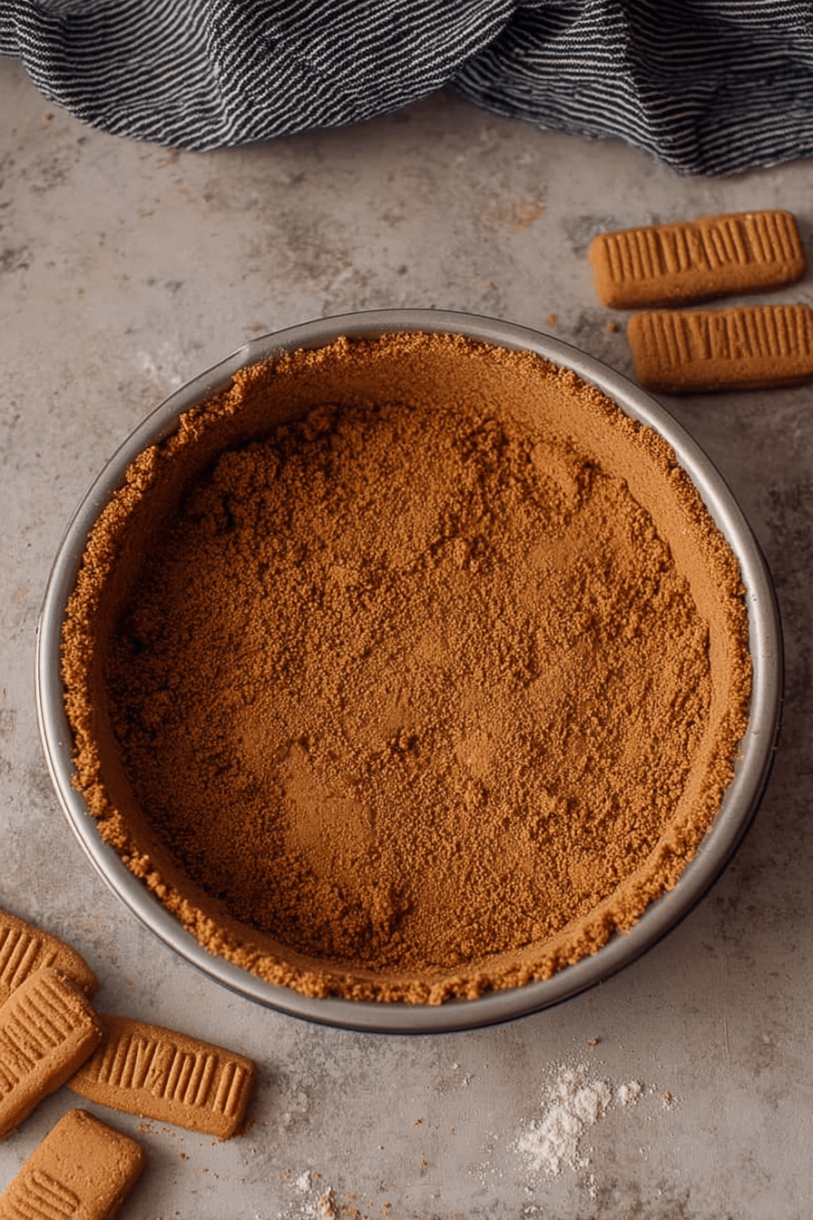 Easy 3-Ingredient Biscoff Pie Crust
