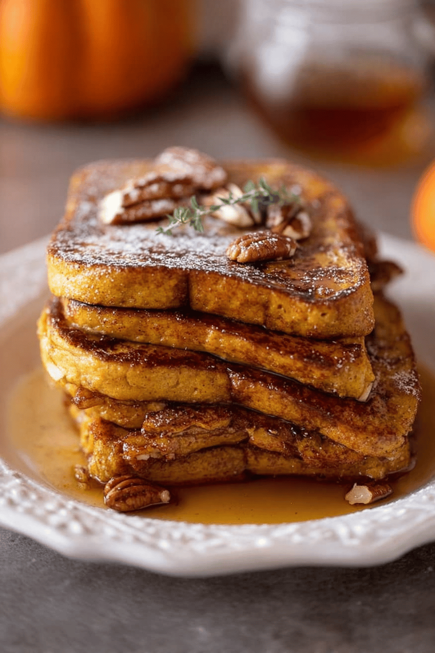 Easy Pumpkin French Toast for Fall Breakfast