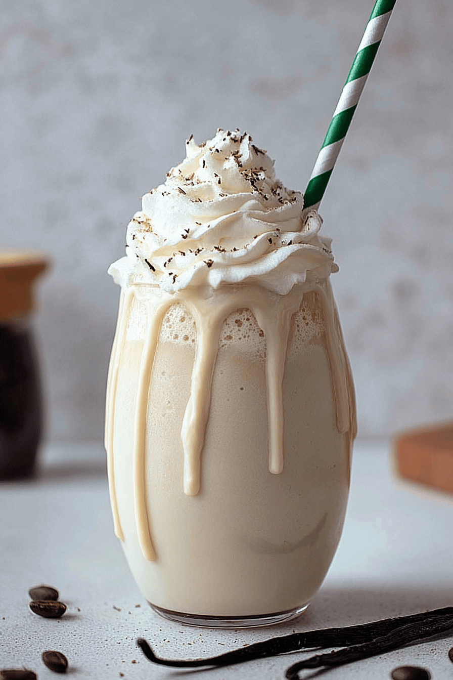 Homemade Vanilla Bean Frappuccino in Minutes