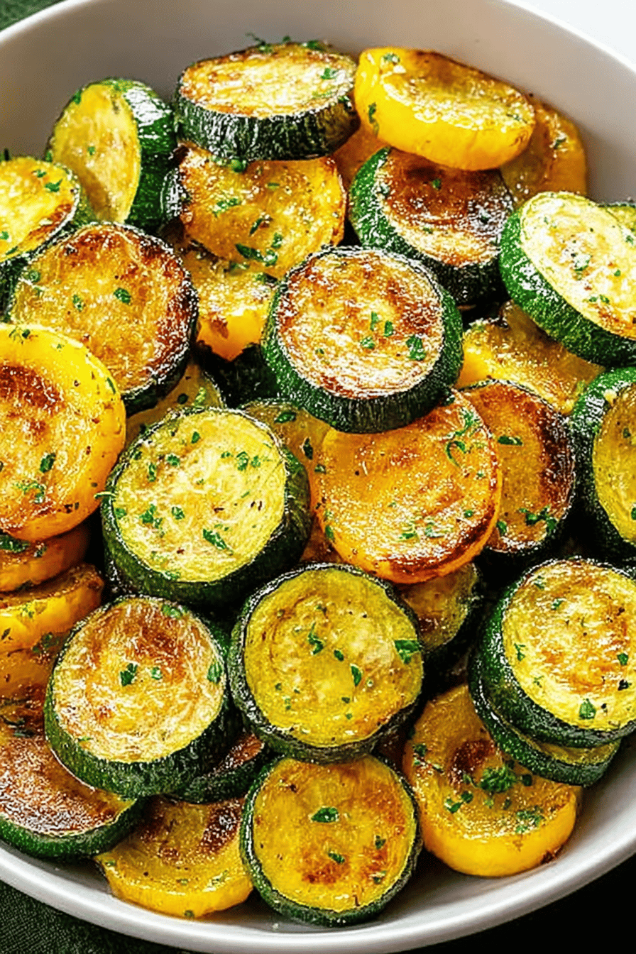 Italian Herb Roasted Zucchini and Squash