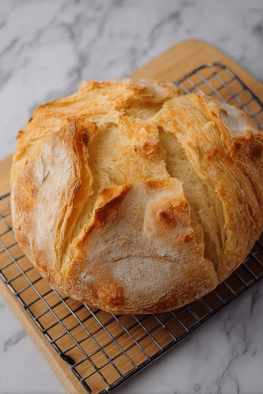 Layered Butter Sourdough Croissant Bread Recipe