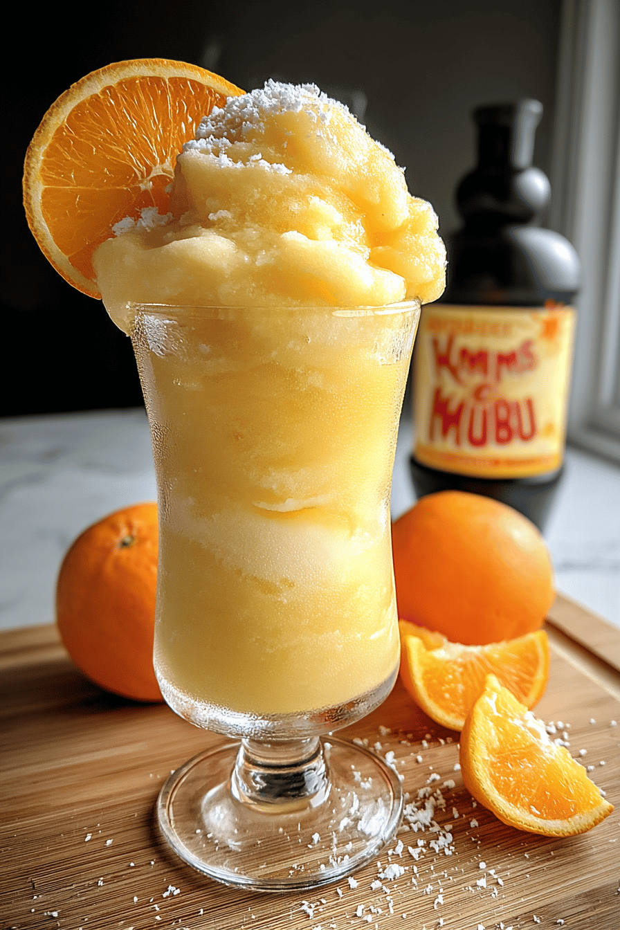 Orange Vanilla Creamsicle Slushy Recipe