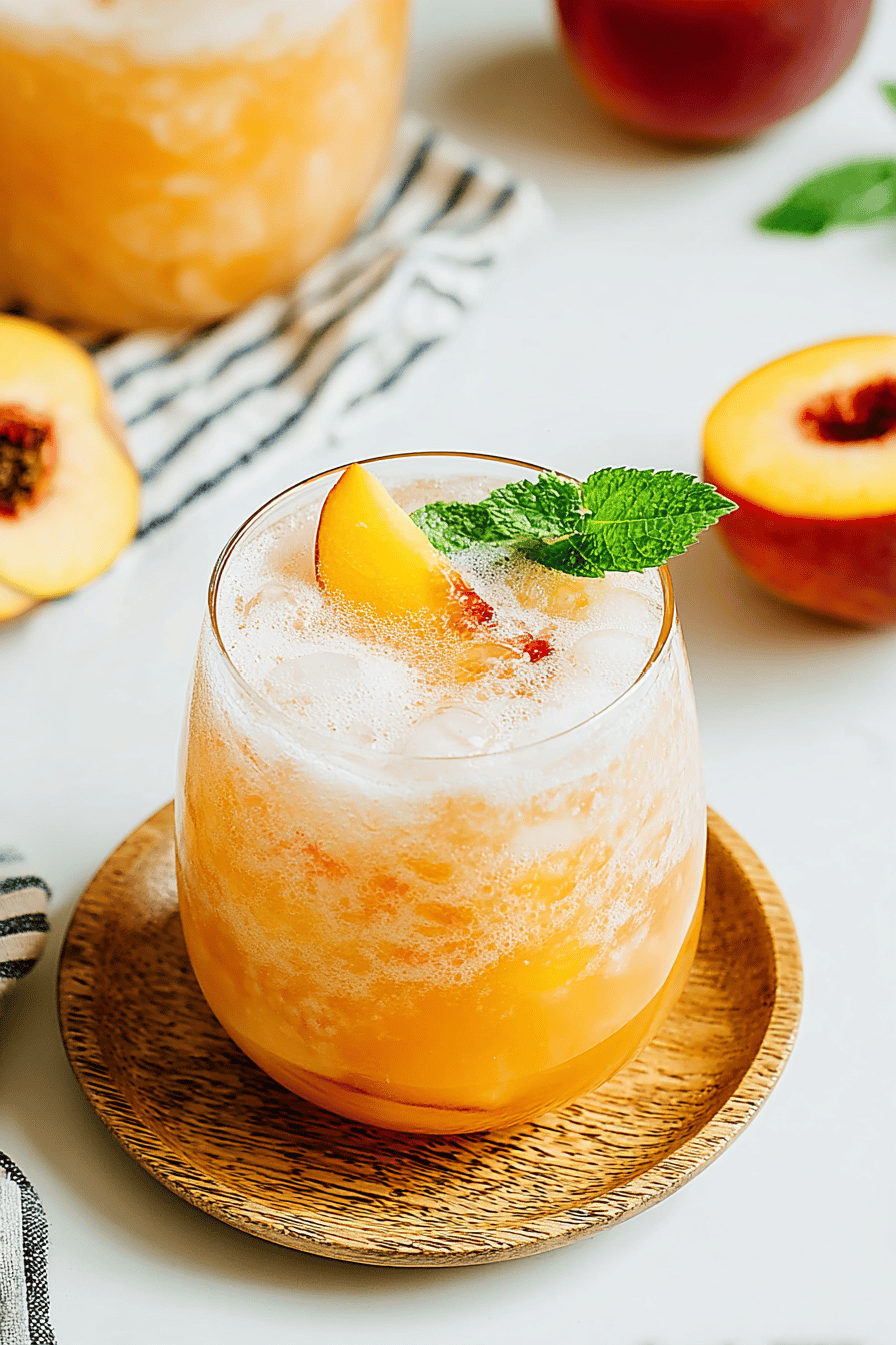Quick Peach Lemonade for Summer Refreshment