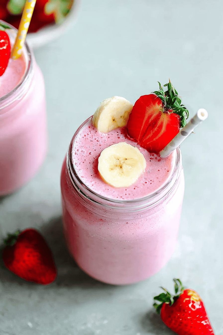 Quick Strawberry Banana Smoothie in 5 Minutes
